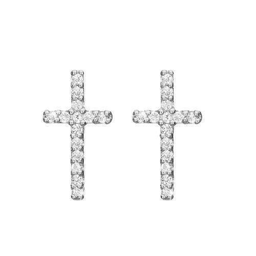 Image of Sparkling Cross 925 sterling sølv Collect ørestikker smykke fra Christina Collect